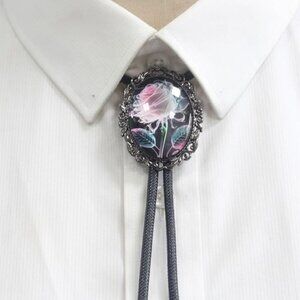 Western Cowboy Rose Bolo Tie